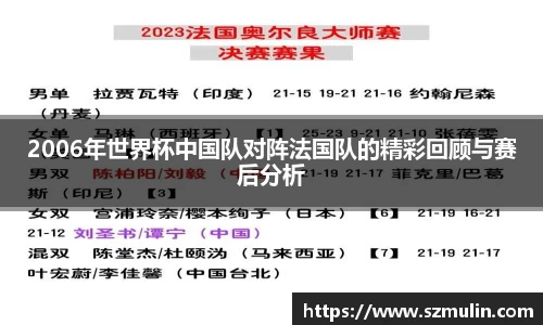 2006年世界杯中国队对阵法国队的精彩回顾与赛后分析