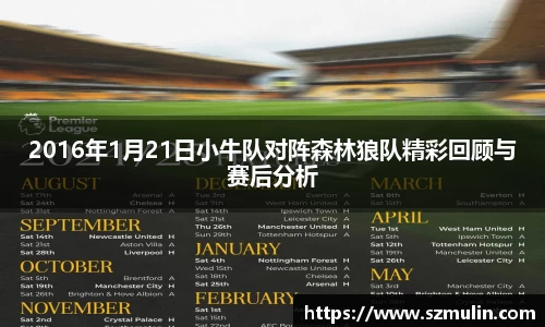 2016年1月21日小牛队对阵森林狼队精彩回顾与赛后分析